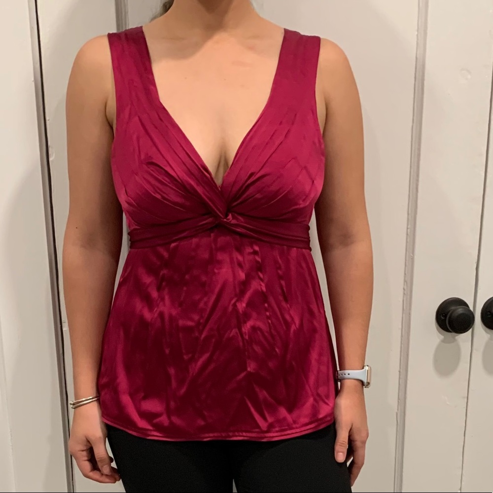 MaxAzria | Burgundy Blouse